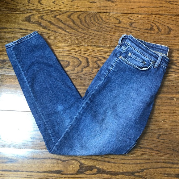 ACNE STUDIOS Women Blue ‘SKIN 5 USED BLUE’ Skinny Low Rise Jeans Sz 27/32 - Picture 3 of 16